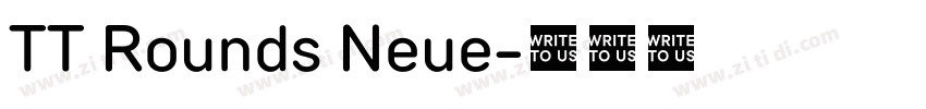 TT Rounds Neue字体转换